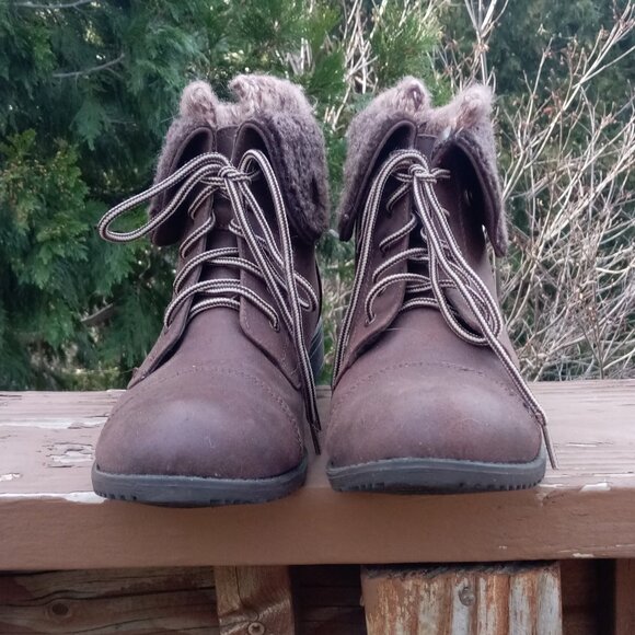 whitemt brown booties sz 7 - Picture 3 of 14